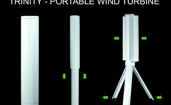 Turbina de vento portátil