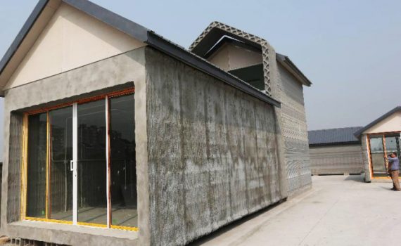Impressora 3D constrói casas na China a partir de escombros