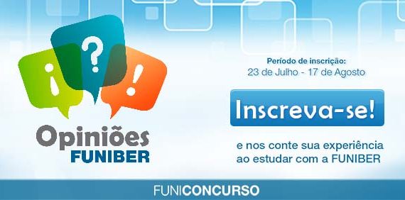 Começa hoje o FUNICONCURSO “Opiniões FUNIBER”