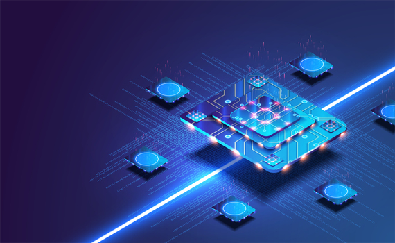 futuristic-microchip-processor-with-lights-on-the-blue-background-quantum-computer-large-data-processing-database-concept-artificial-intelligence-and-robotics-quantum-computing-processor-concept-