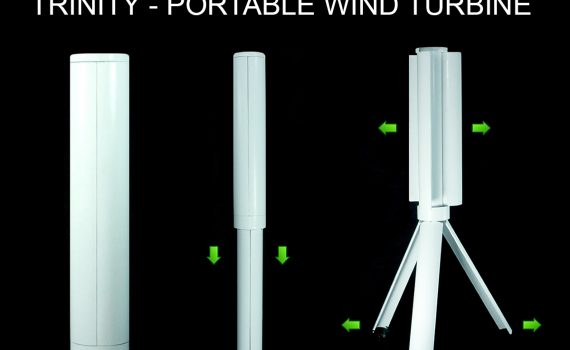 Turbina de viento portátil
