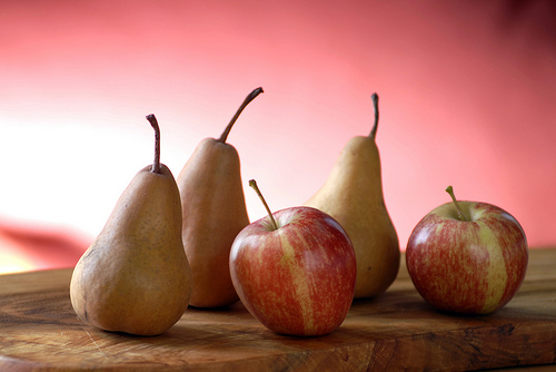 La pera es tan saludable como la manzana
