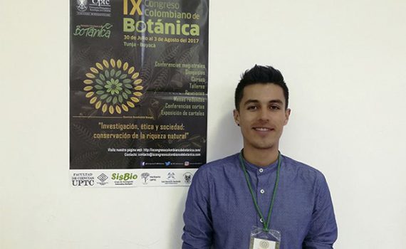 Alumno presenta estudio sobre “paisaje” en un congreso de botánica