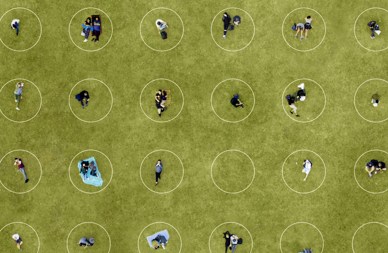 Los parques se adaptan a las medidas de distanciamiento